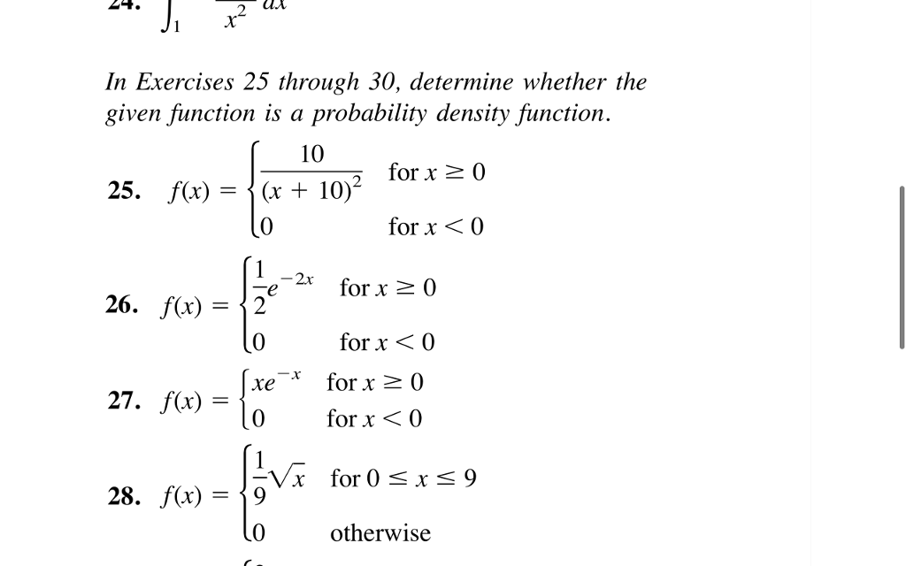 Solved 2 ax In Exercises 25 through 30, determine whether | Chegg.com
