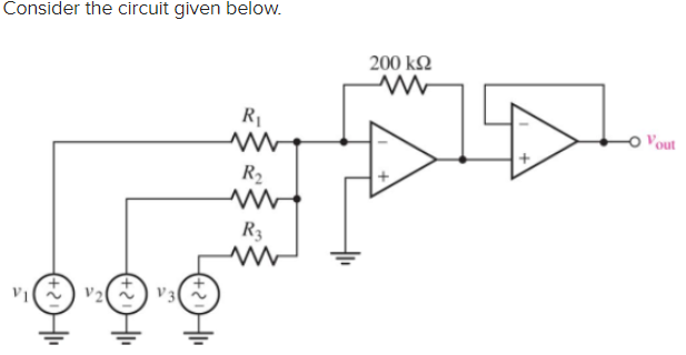 Solved Consider the circuit given below.Compute vout if | Chegg.com