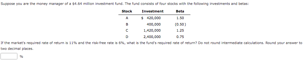 Solved two decimal places. % | Chegg.com