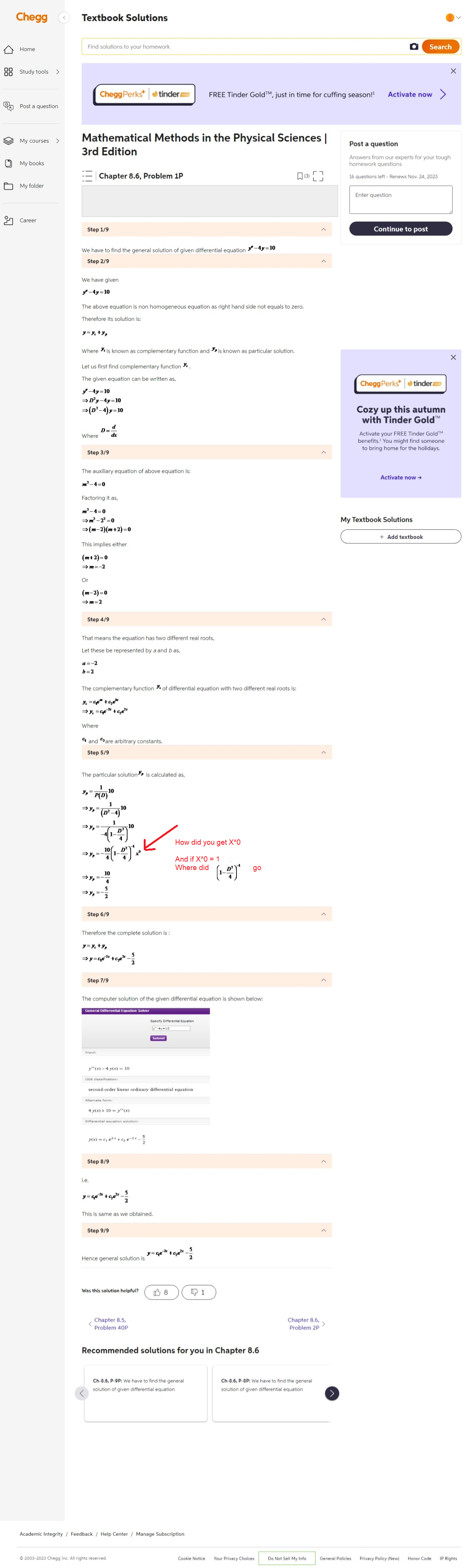 Solved Find the general solution of the following | Chegg.com