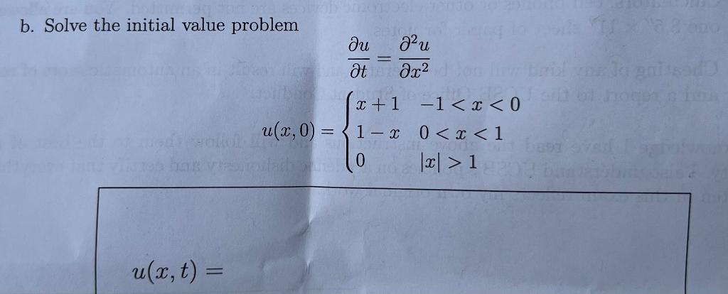 Solved b. Solve the initial value problem | Chegg.com