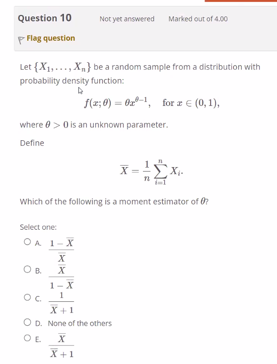 Solved Let {X1,…,Xn} Be A Random Sample From A Distribution | Chegg.com