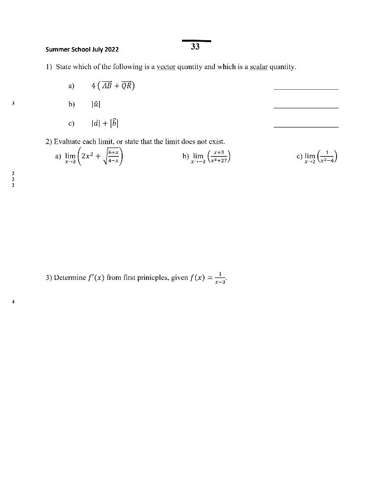 Solved 1) State which of the following is a vector quantity | Chegg.com