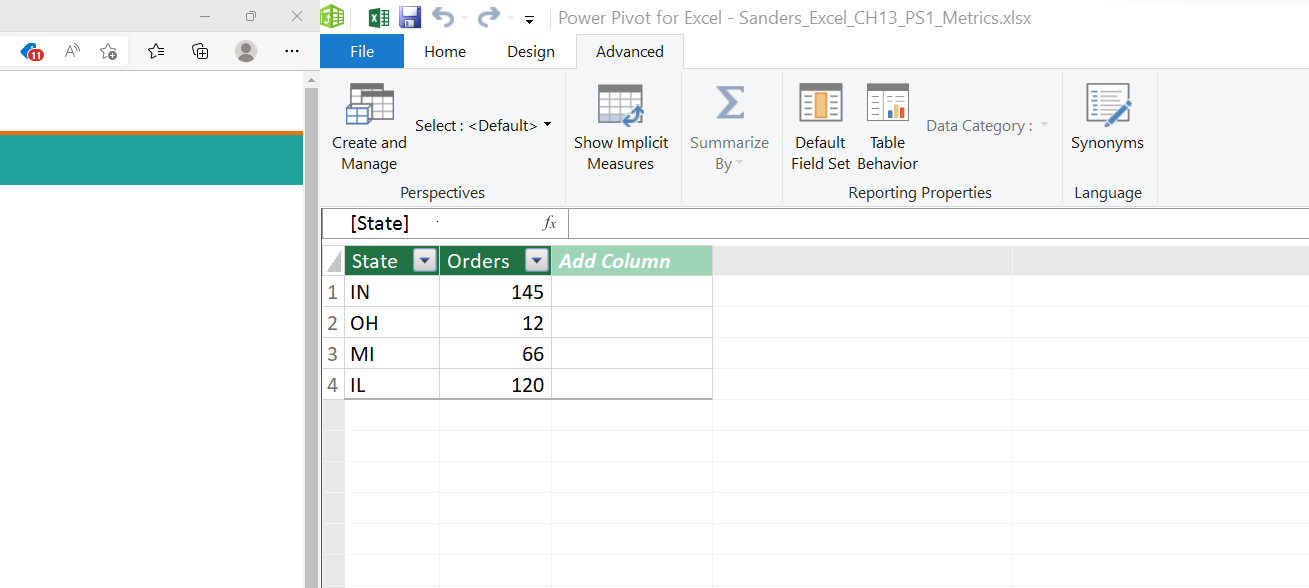 Solved Create a calculated column to the right of Year with | Chegg.com
