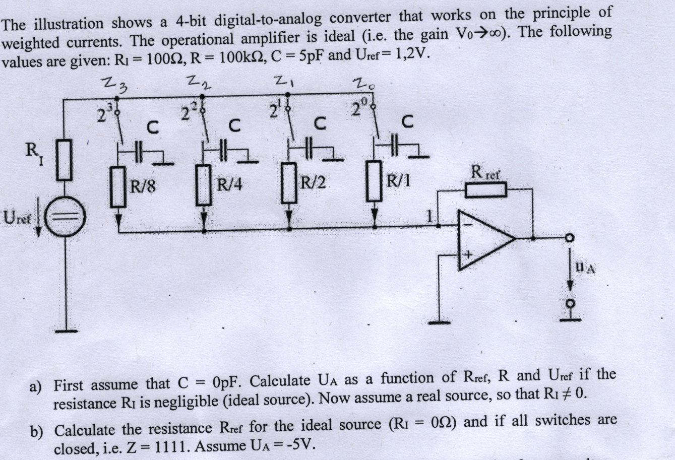 22 리 The Illustration Shows A 4-bit Digital-to-analog | Chegg.com