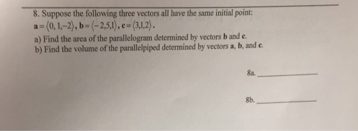 Solved Suppose the following three vectors all have the same | Chegg.com