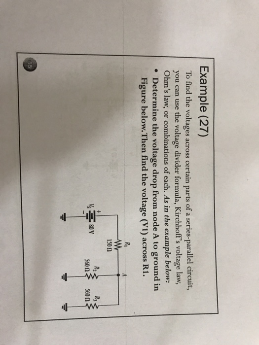 Solved Example (27) To Find The Voltages Across Certain | Chegg.com