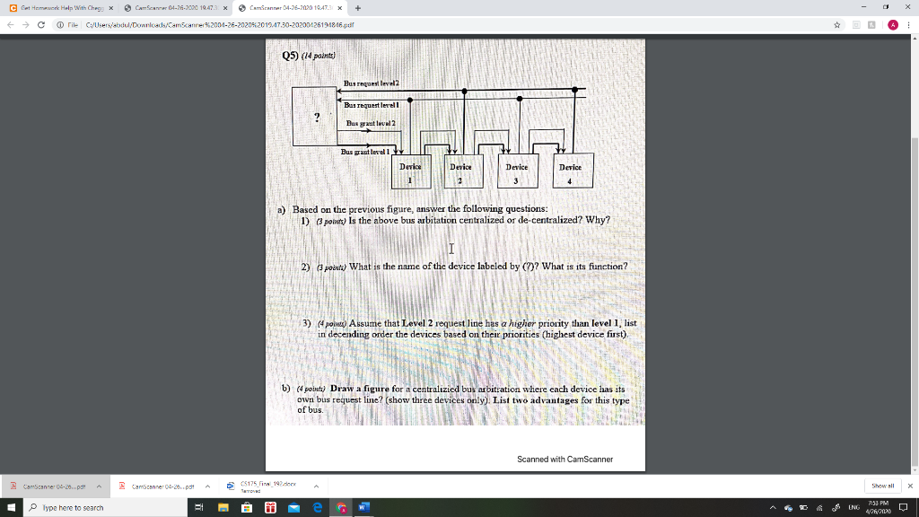 Solved C Cat Homework Help With Chege x CamScanner | Chegg.com