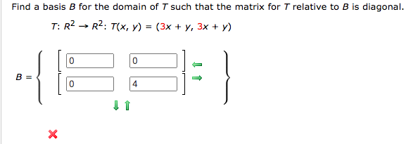 Solved Find a basis B for the domain of T such that the | Chegg.com