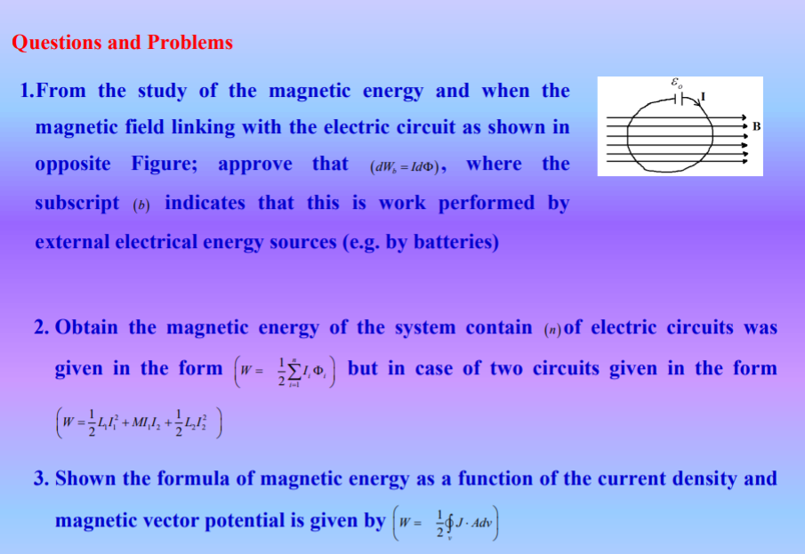 Questions and Problems COS 1.From the study of the