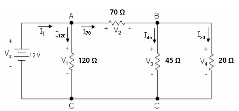 Solved [10 Points] Directions: Solve for each voltage and | Chegg.com