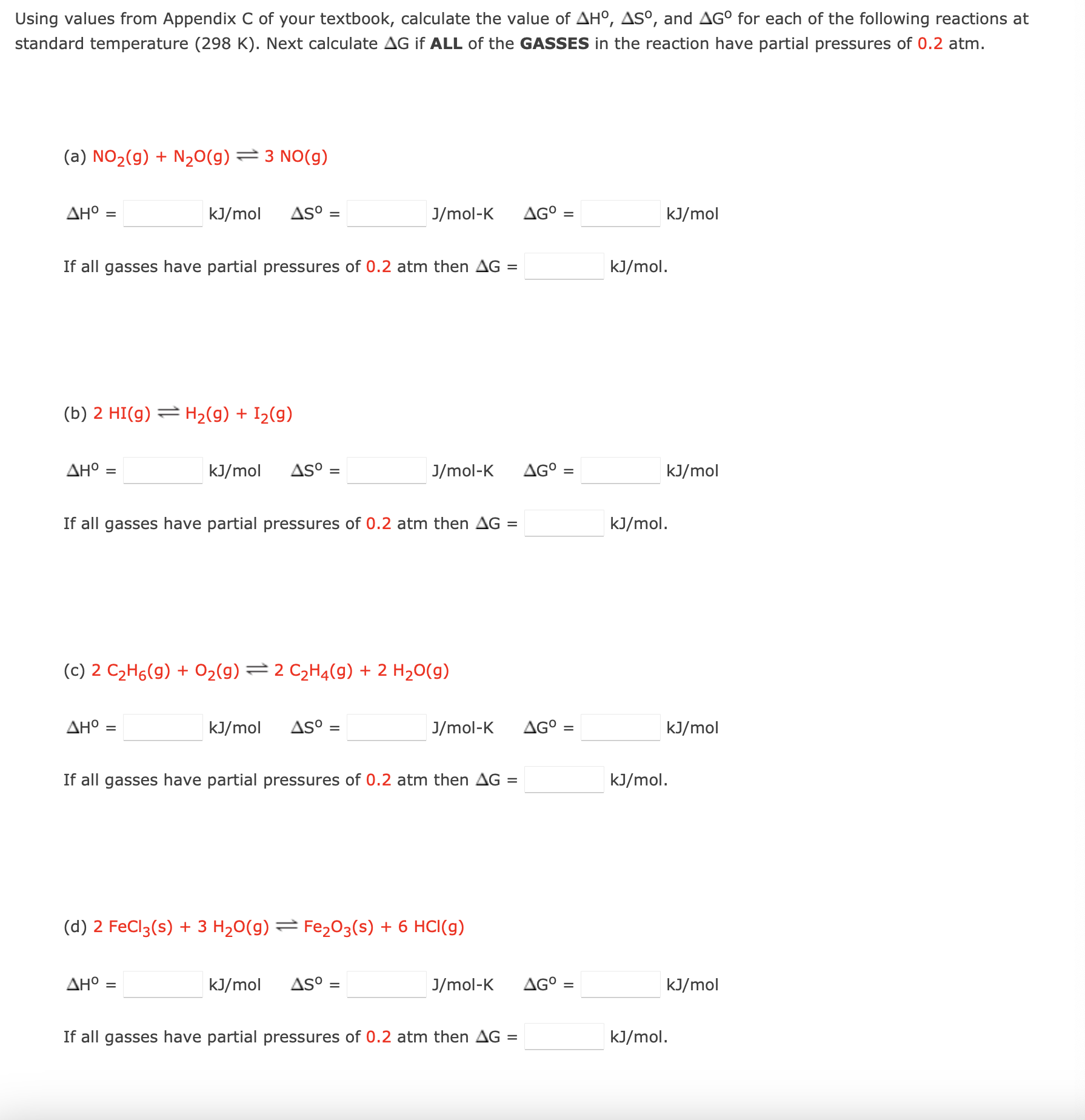Solved Using values from Appendix C of your textbook, | Chegg.com