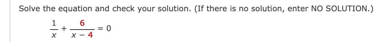 Solved Solve the equation and check your solution. (If there | Chegg.com