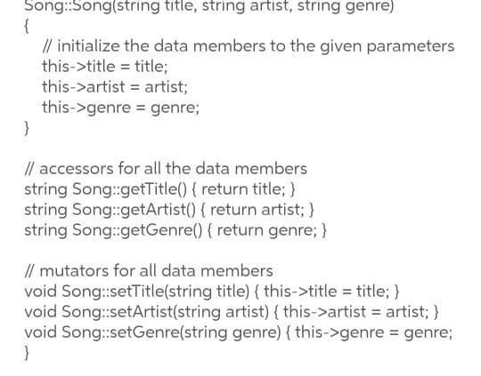 Solved We now have a list of songs (in the form of an array | Chegg.com
