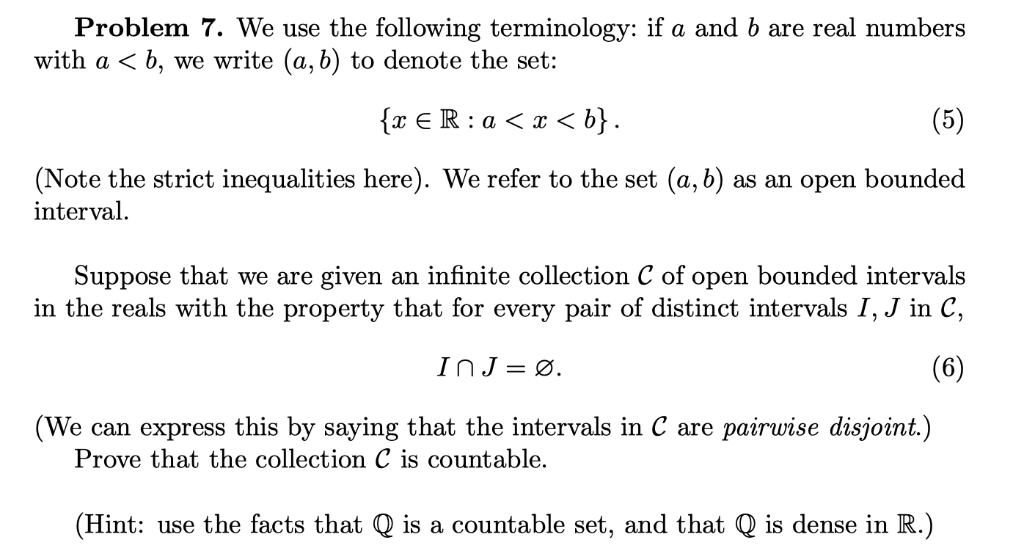 Solved Problem 7. We use the following terminology: if a and | Chegg.com