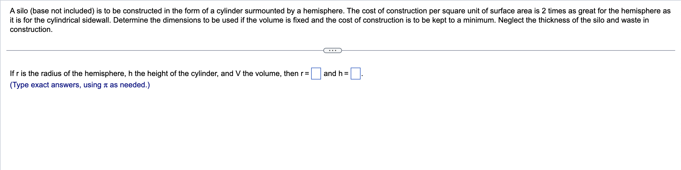 Solved Constructionif R ﻿is The Radius Of The Hemisphere H 9425