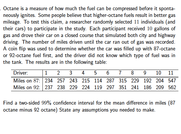 Solved Octane is a measure of how much the fuel can be | Chegg.com
