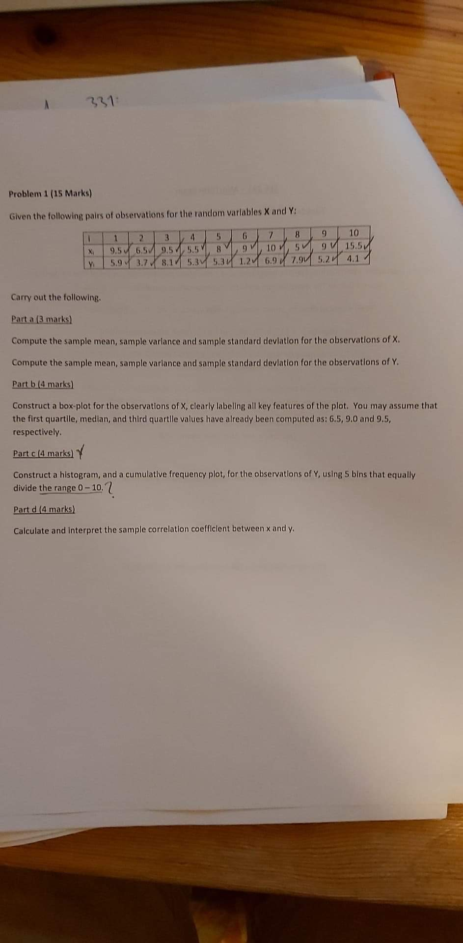 Solved Problem 1 (15 Marks) Given the following pairs of | Chegg.com
