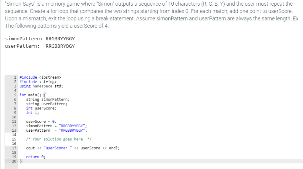 Solved Simon Says" is a memory game where "Simon" outputs a | Chegg.com
