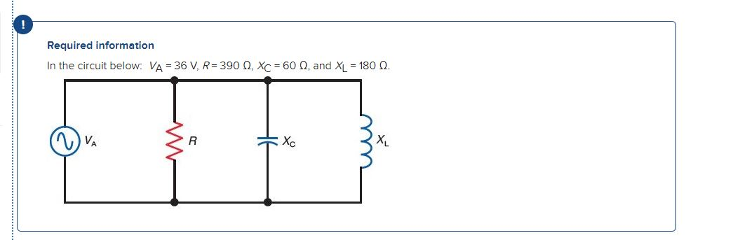 Solved Calculate the values of current IR, IC, and IL. | Chegg.com