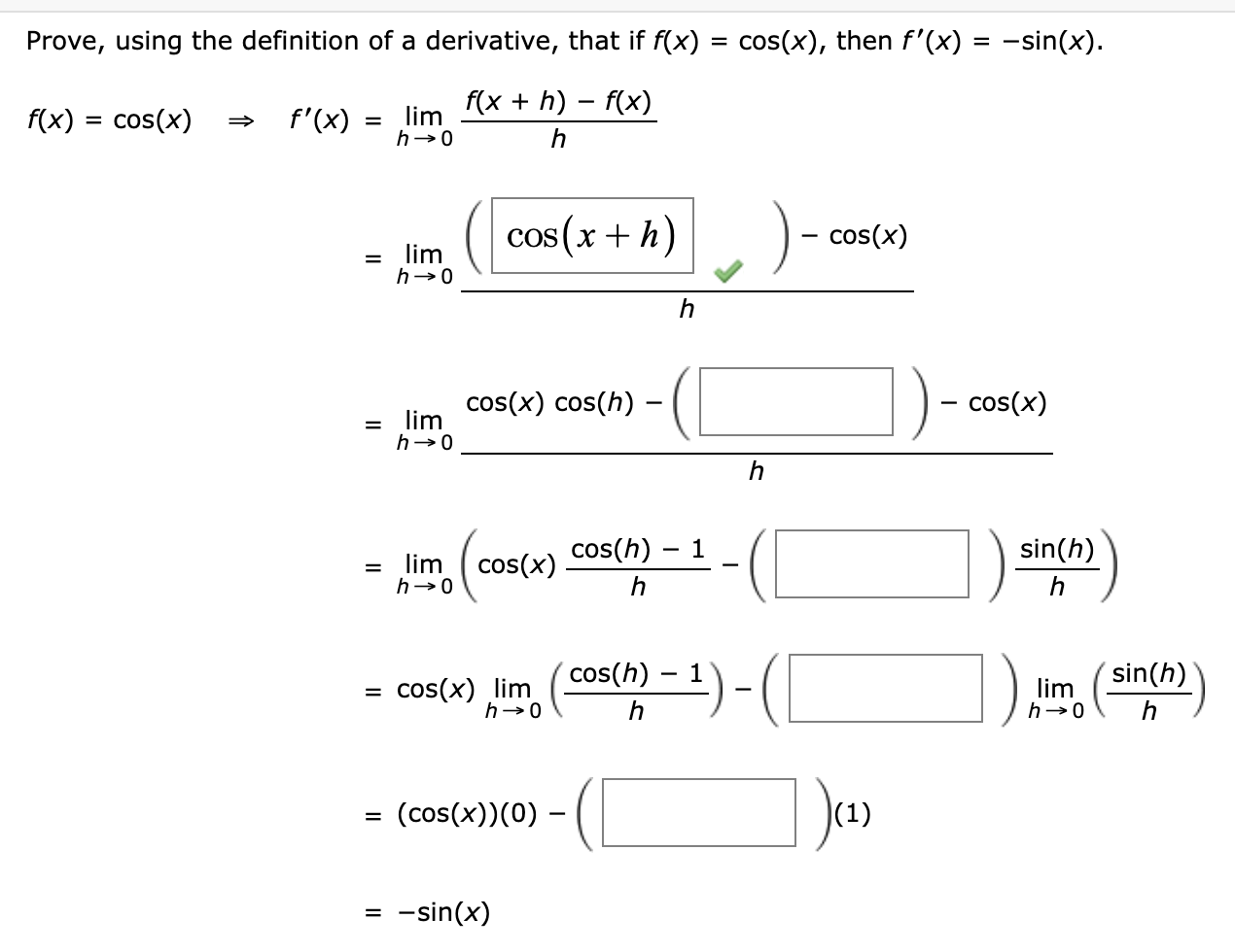 Solved Prove, using the definition of a derivative, that if | Chegg.com
