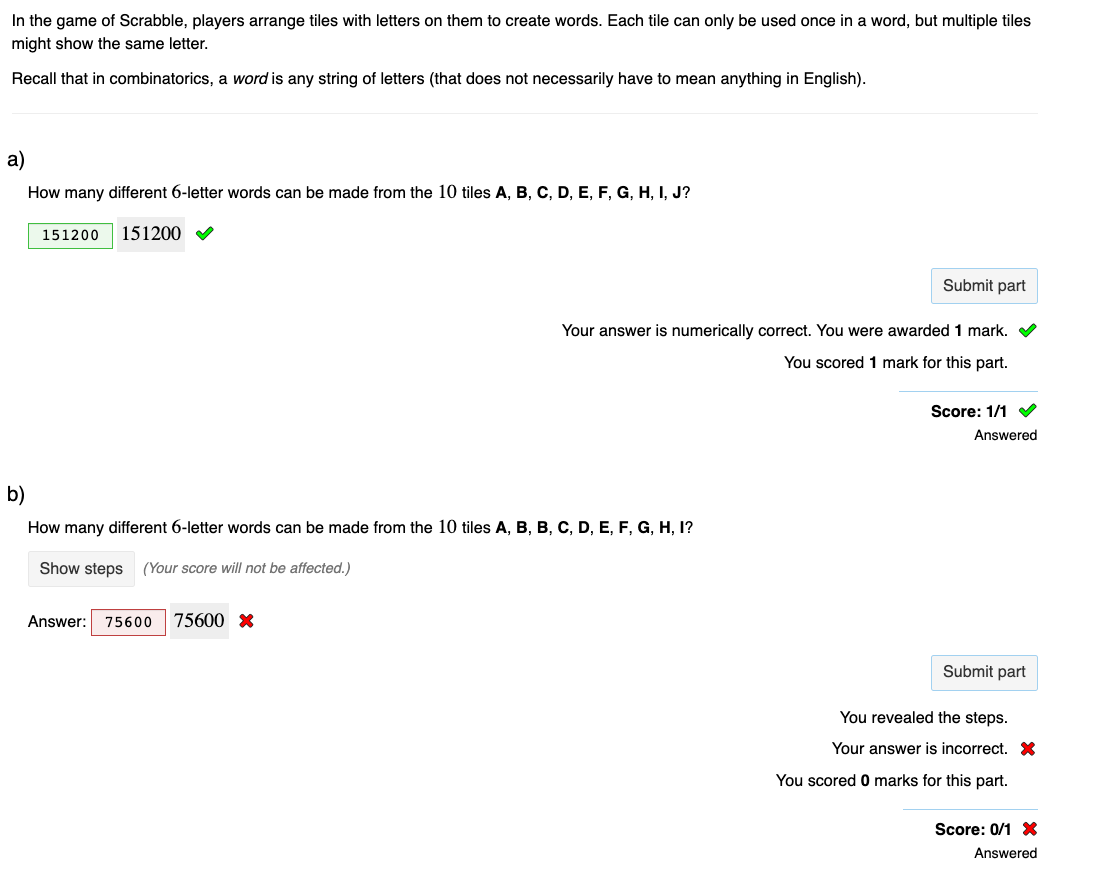 Solved In the game of Scrabble, players arrange tiles with