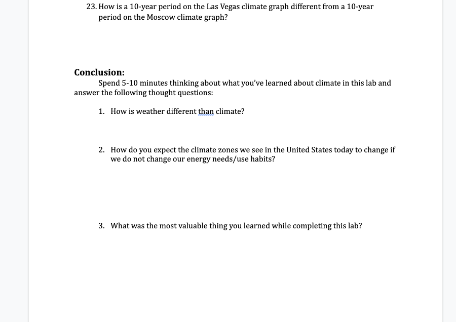 Solved 15. Analyze the climate graphs for each of the 13 | Chegg.com