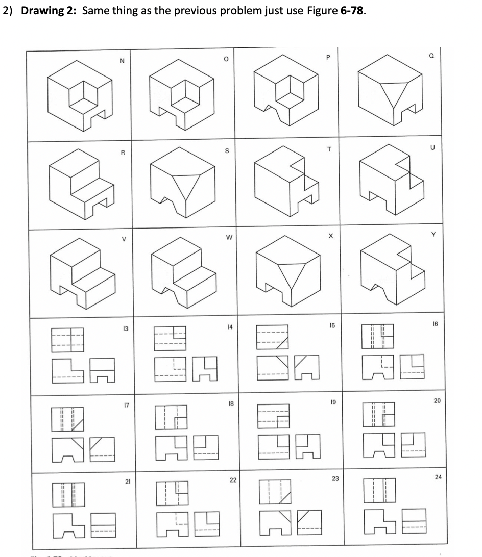 Solved 1) Drawing 1: Do the matching exercise shown in | Chegg.com