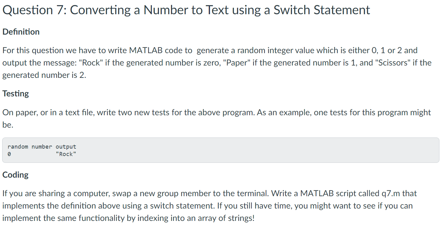 Solved Question 7: Converting A Number To Text Using A | Chegg.com