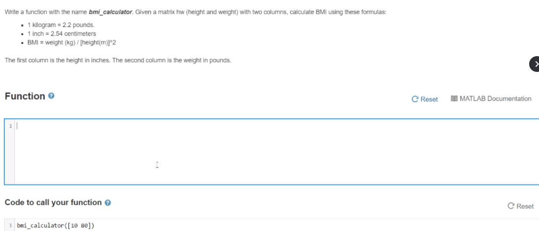 Solved Write a function with the name bmi_calculator. Given | Chegg.com