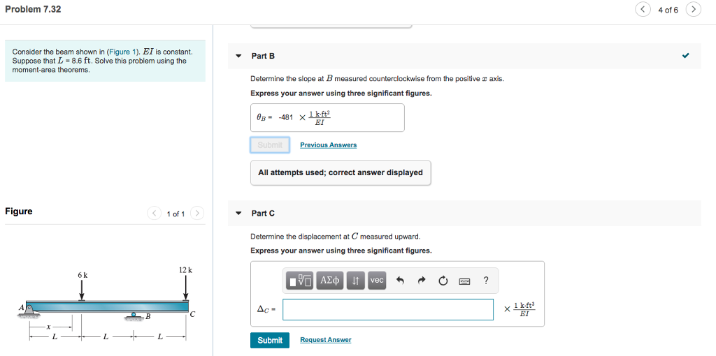 Solved Problem 7.32 4 of 6 Consider the beam shown in | Chegg.com