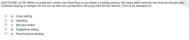 Solved QUESTION 5 of 20: When a customer comes into Best Buy | Chegg.com