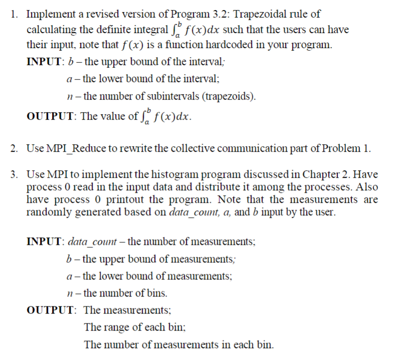 Solved 1. Implement A Revised Version Of Program 3.2: | Chegg.com