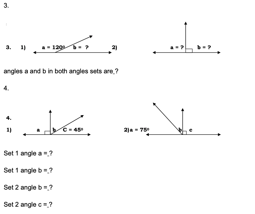 Solved Lesson 7 Review: 1. Solve for the missing angle | Chegg.com