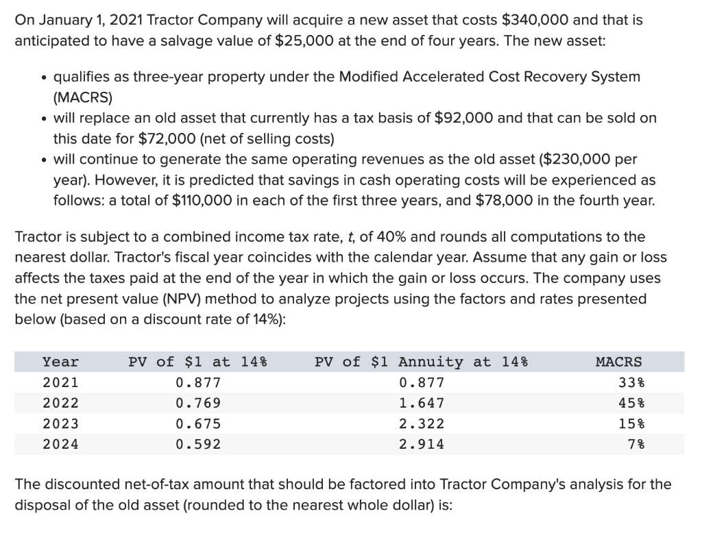 solved-on-january-1-2021-tractor-company-will-acquire-a-new-chegg