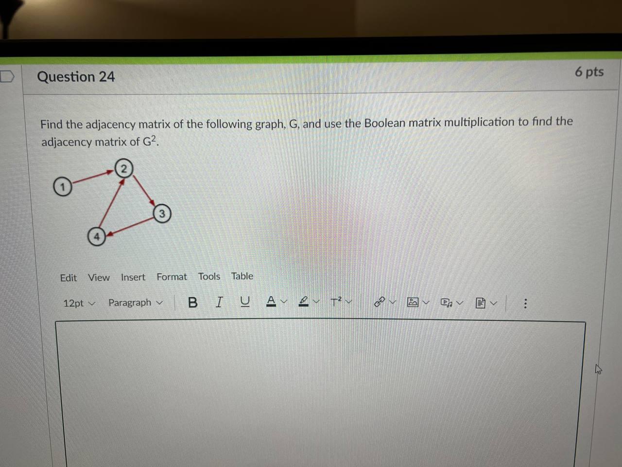 Solved Question 24 6 Pts Find The Adjacency Matrix Of The Chegg Com   PhpDka3Sa