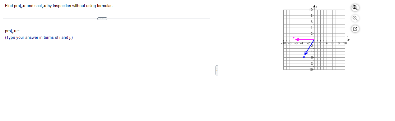 Solved Find proj, u and scal, u by inspection without using | Chegg.com