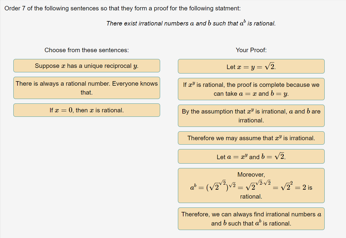 Solved Order 7 of the following sentences so that they form | Chegg.com