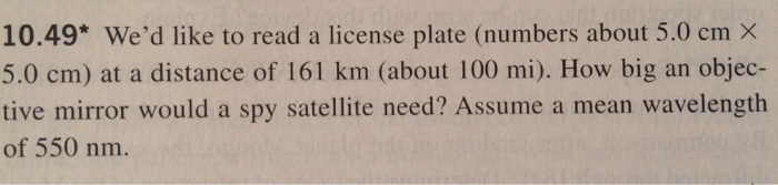 Solved We'd like to read a license plate (numbers about 5.0 | Chegg.com