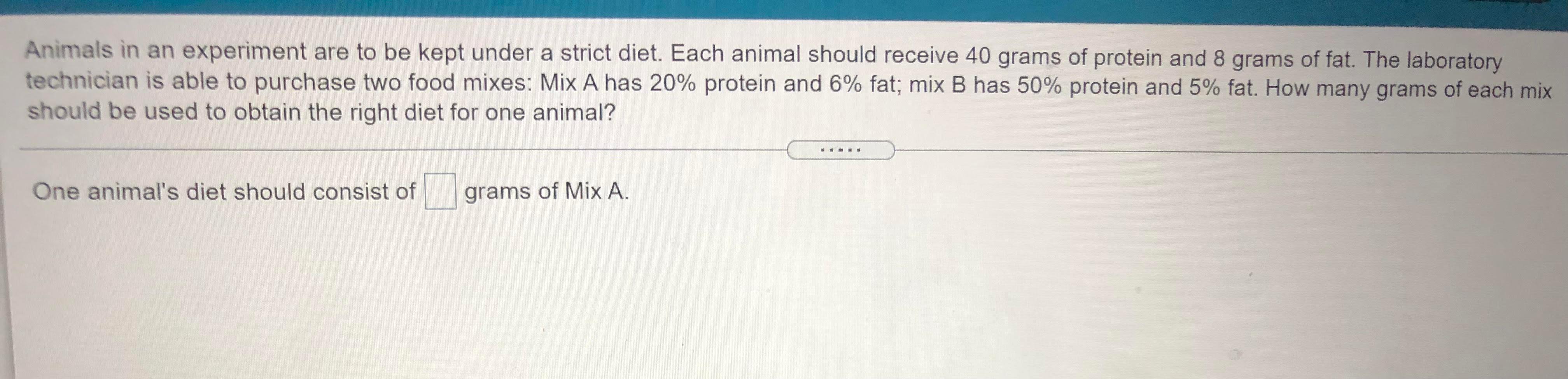 Solved Animals In An Experiment Are To Be Kept Under A | Chegg.com