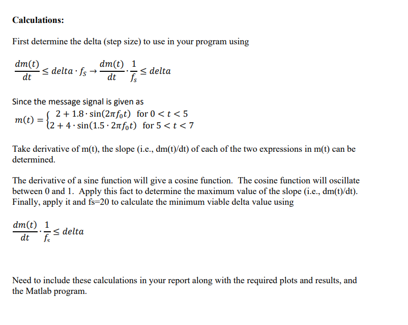(2) a uniform quantizer with "delta-modulation" -- In | Chegg.com