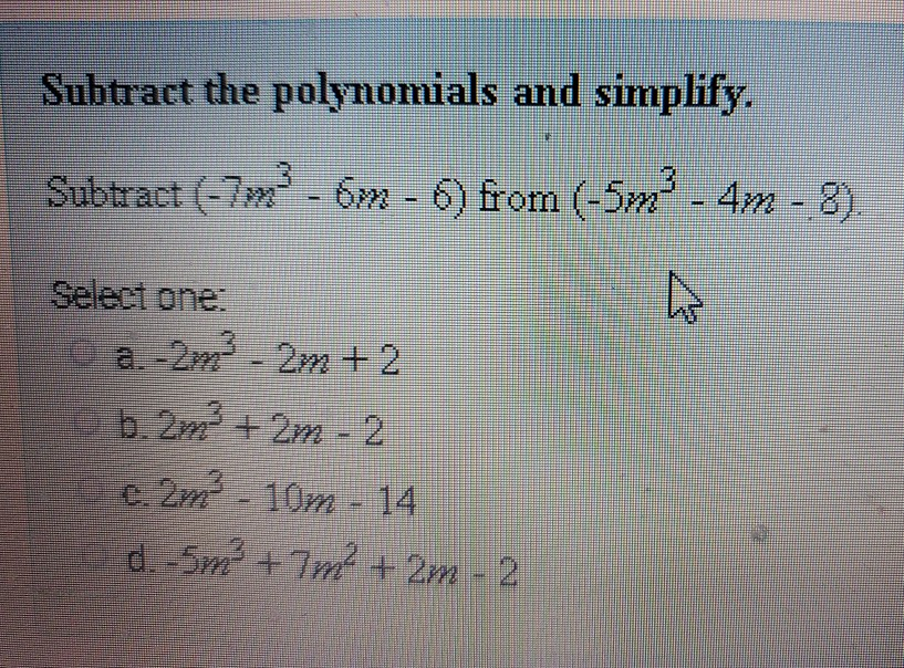 subtract the polynomials 9x 2 4x 11 )-( 3x 2 2x 2