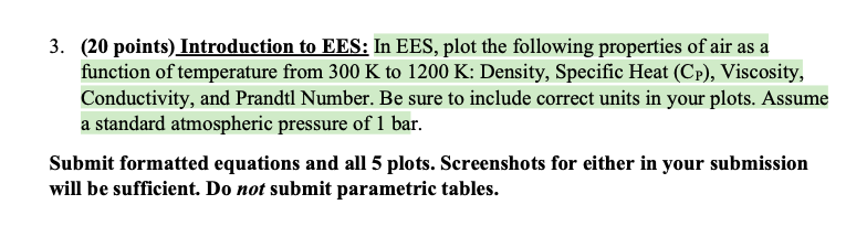 Solved 3 20 Points Introduction To Ees In Ees Plot The