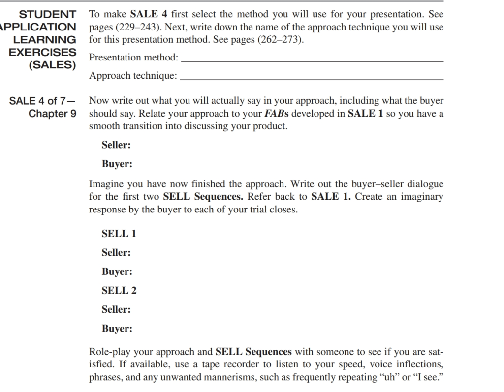 To make SALE 26 first select the method you will use  Chegg.com