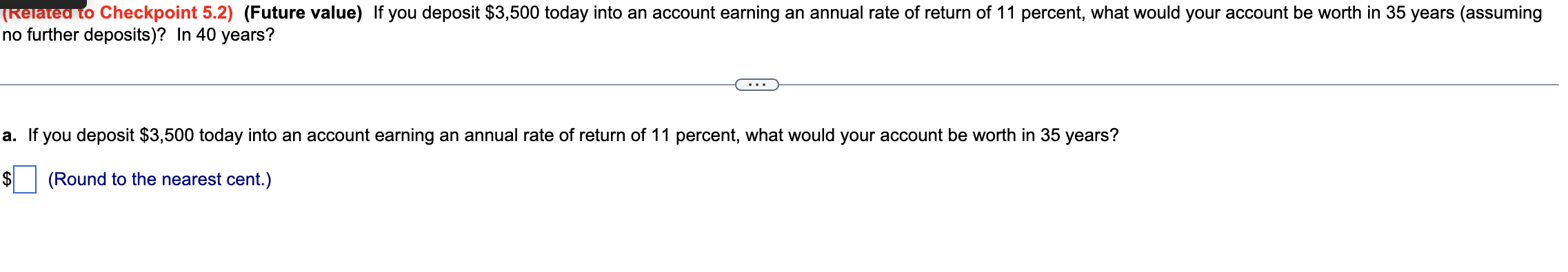Solved If you deposit $3,500 today into an account earning | Chegg.com