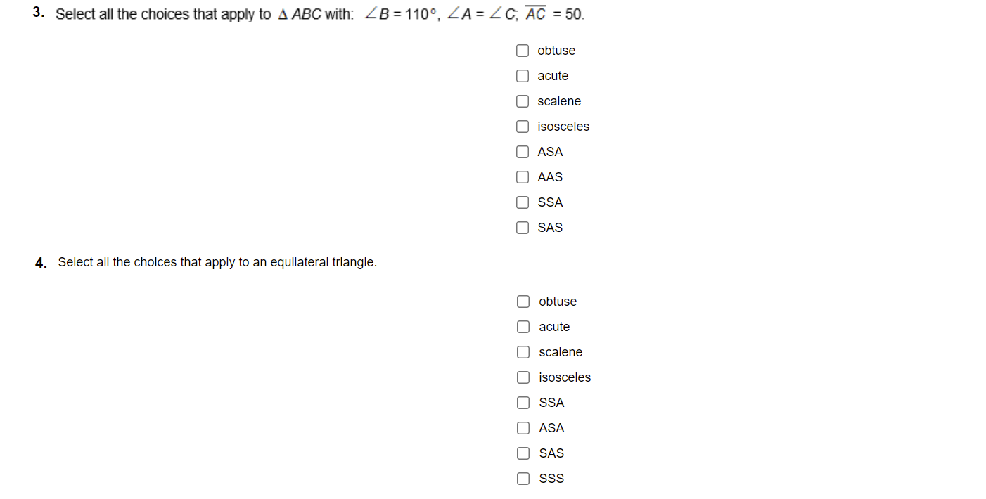 Solved 3. Select All The Choices That Apply To A ABC With: | Chegg.com