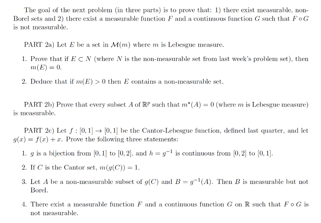 Solved The goal of the next problem (in three parts) is to | Chegg.com