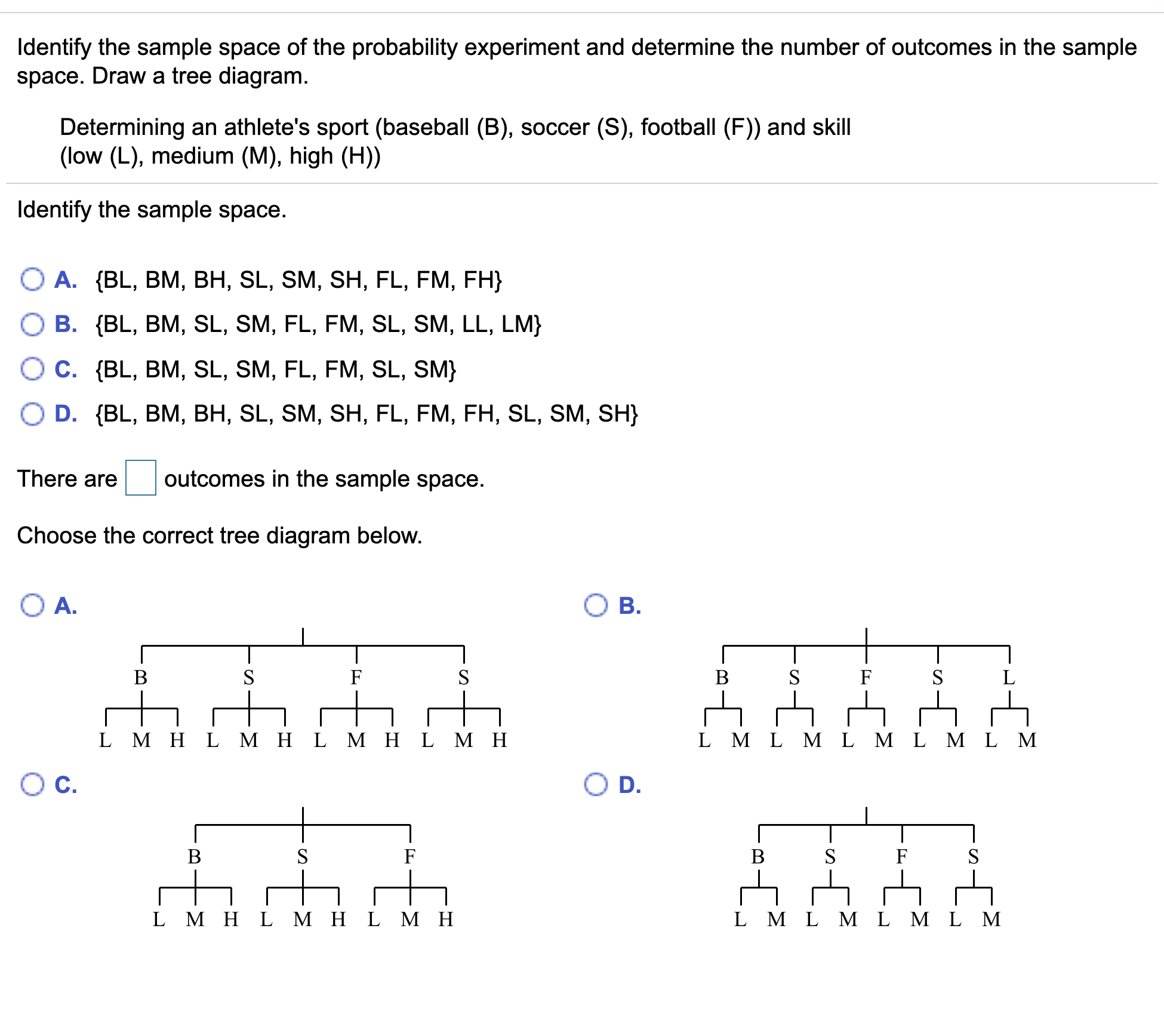 Solved Identify The Sample Space Of The Probability | Chegg.com