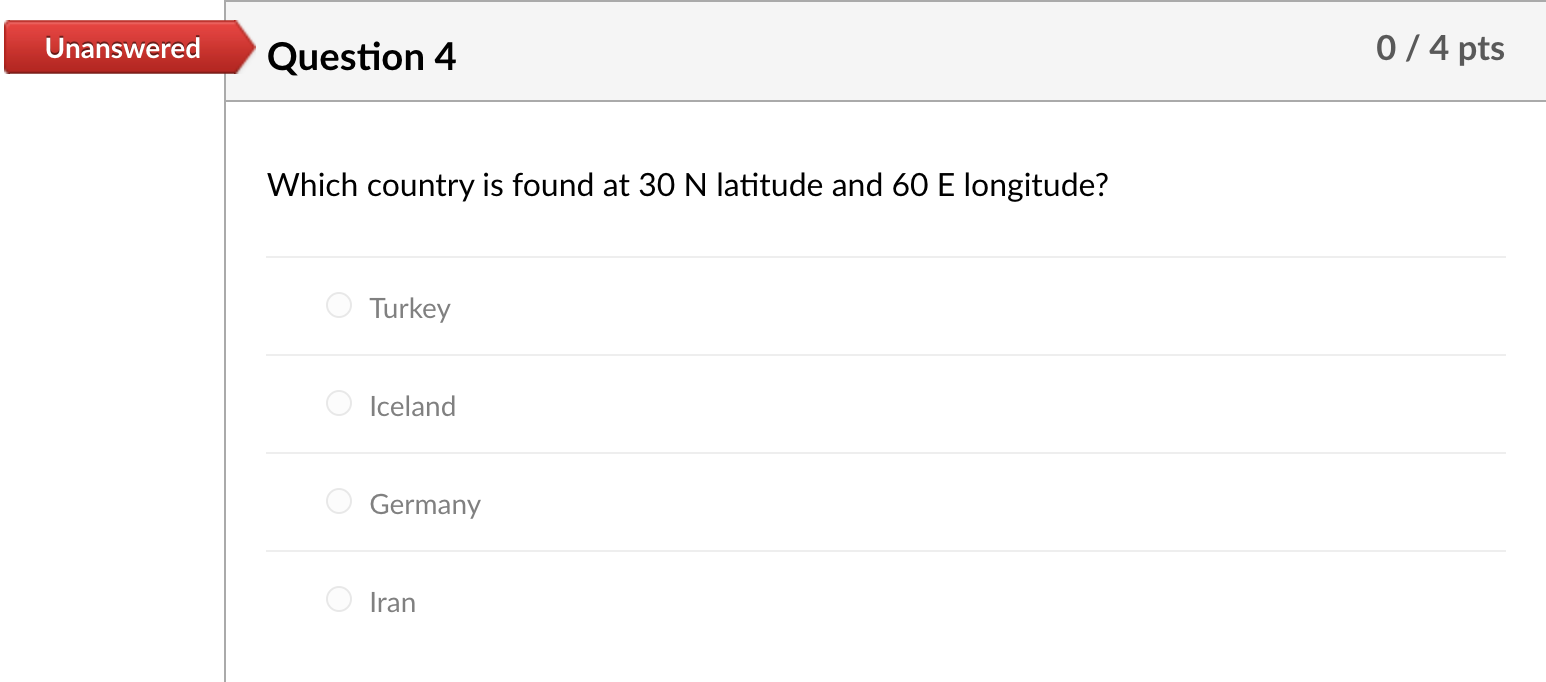 Solved Incorrect Question 1 0 4 Pts Which Country Is Found Chegg Com