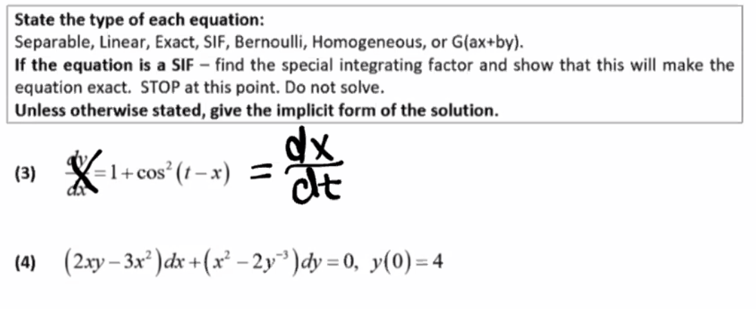 Solved Dy Dx 1 Y 1 X 13 Y 1 5 2 6 Xy Dx 2x Chegg Com